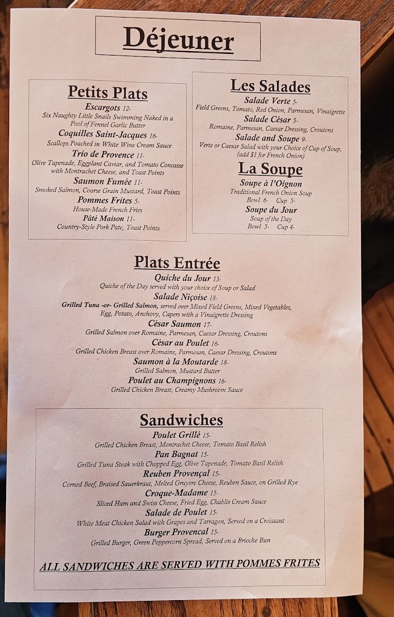 Menu Cafe Provencal-1